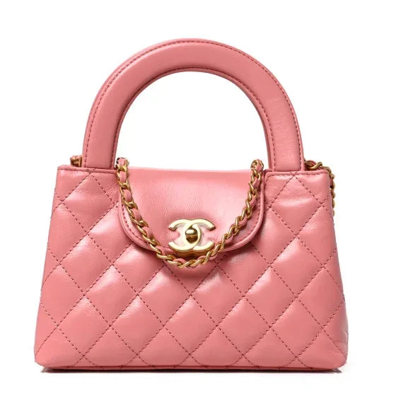 Chanel Pink Calfskin Mini Kelly Shopper - Balbina Style