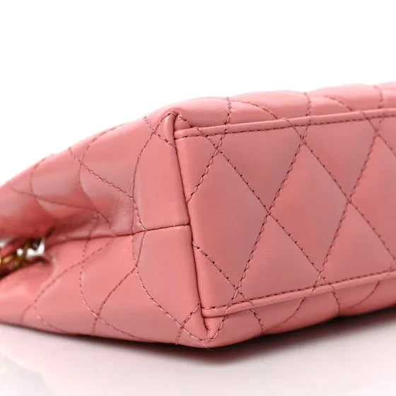 Chanel Pink Calfskin Mini Kelly Shopper - Balbina Style