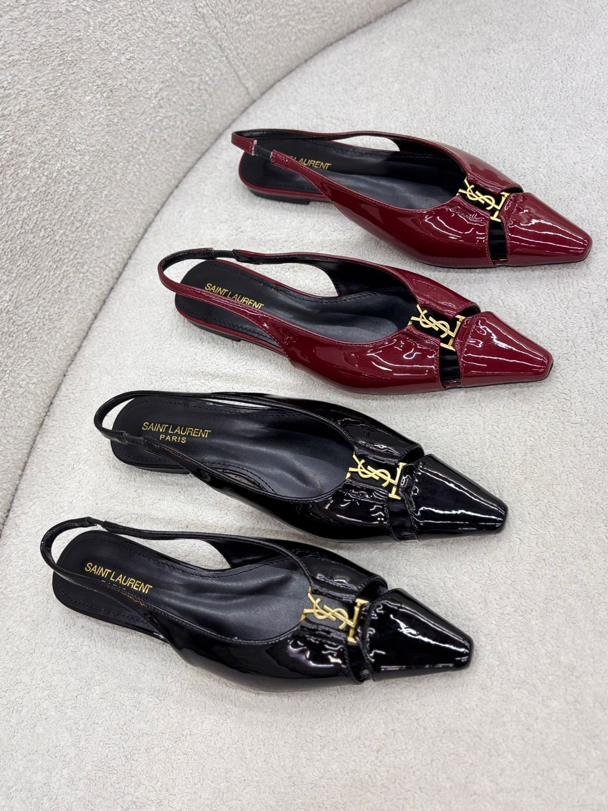 Pointed-Toe Leather Heels