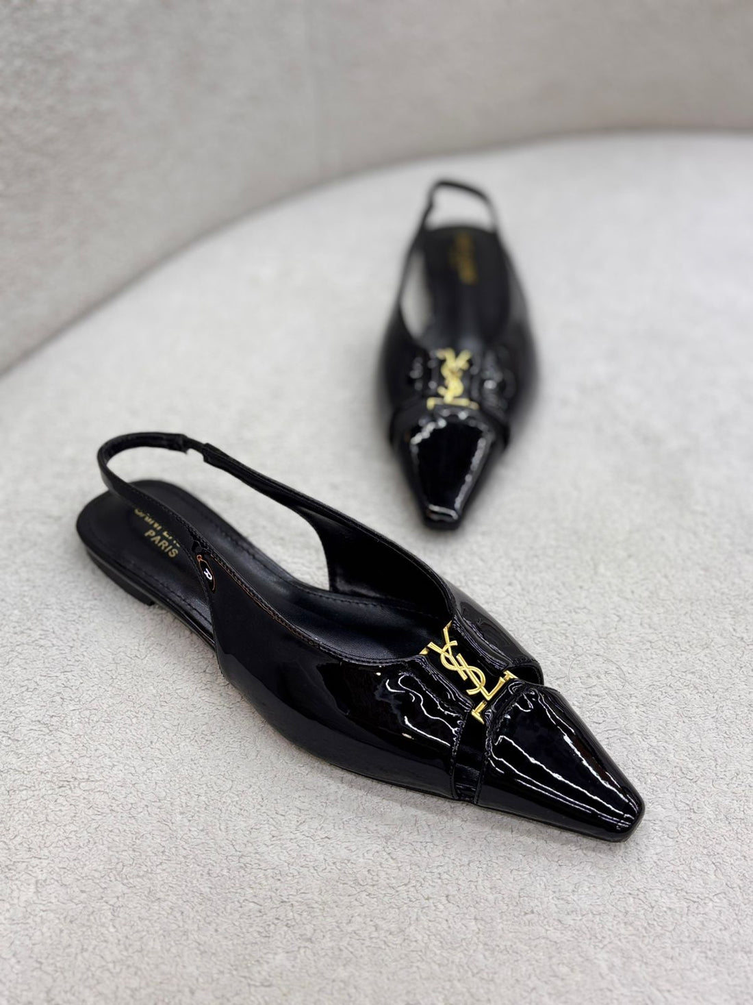 Pointed-Toe Leather Heels