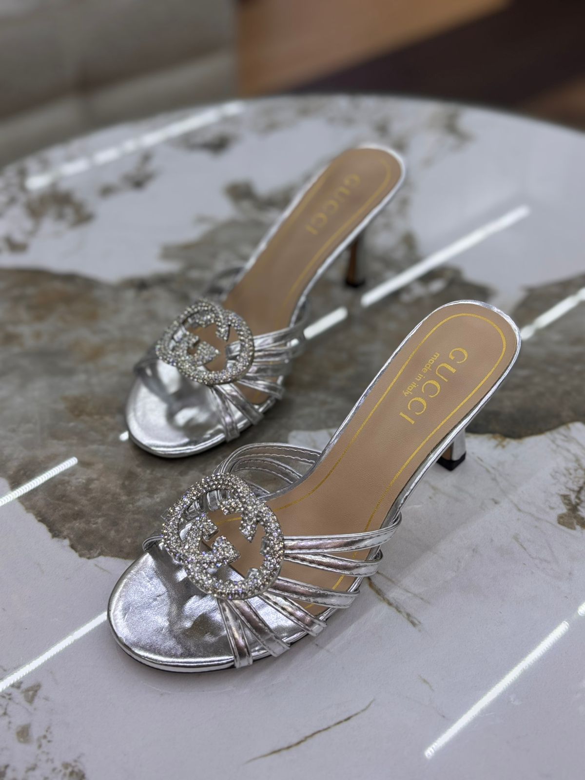 Pearl-Embellished Elegant Heels