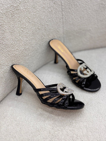 Pearl-Embellished Elegant Heels