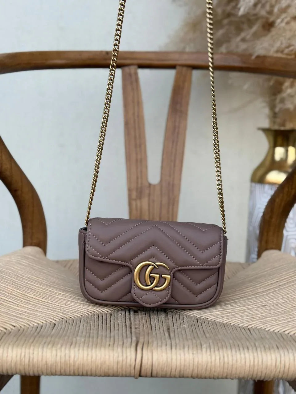 Black Matelassé Super Mini Bag - Balbina Style