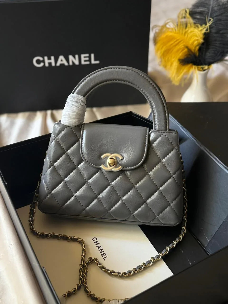 Chanel Pink Calfskin Mini Kelly Shopper - Balbina Style