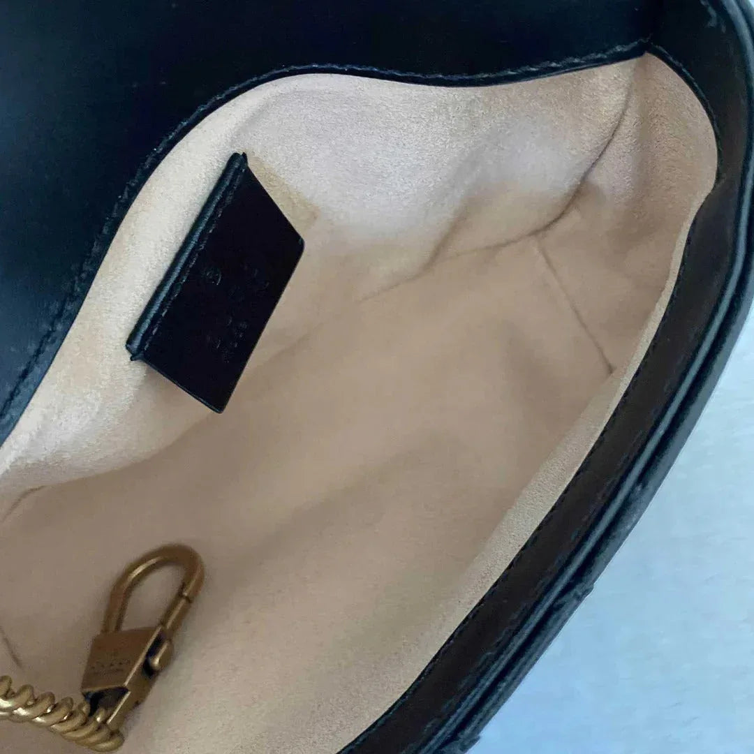 Black Matelassé Super Mini Bag - Balbina Style