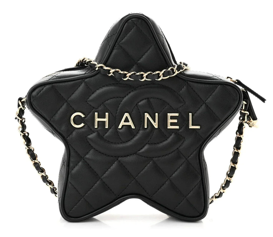 CHANEL Lambskin Quilted Walk of Fame Star Bag - Balbina Style
