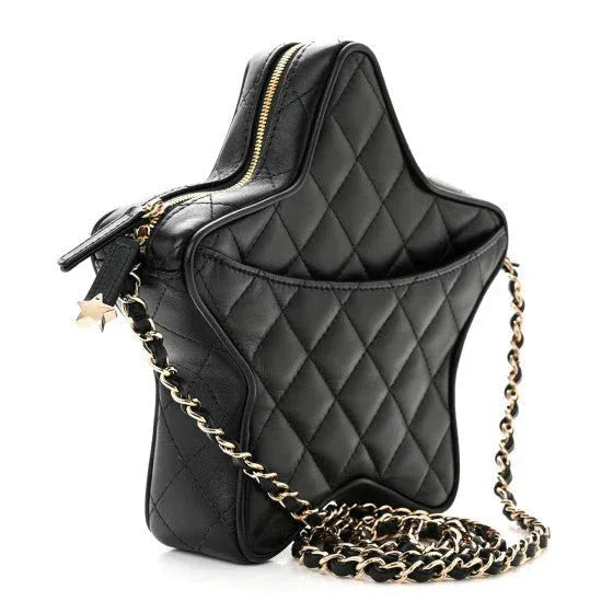 CHANEL Lambskin Quilted Walk of Fame Star Bag - Balbina Style