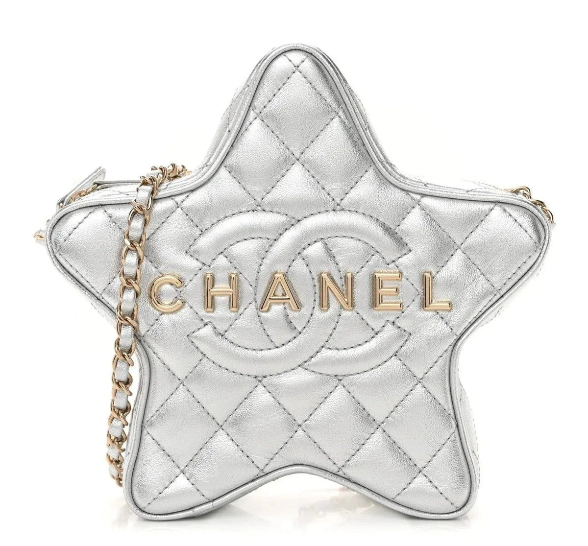 CHANEL Lambskin Quilted Walk of Fame Star Bag - Balbina Style
